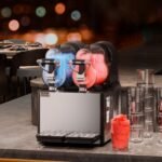 Commercial Slushy Machine, 3LX2 Tank Slush Drink Maker, Drink Machine With Temperature Preservation, Stainless Steel Home Slush Drink Machine With Automatic Clean, Black