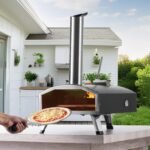 VEVOR 12Outdoor Pizza Oven Portable Wood Pellet Pizza Oven Camping W Rotation - Image 3