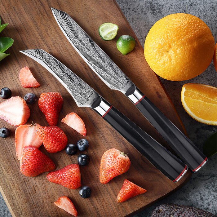 Damascus Steel Knife Chef's Knife Set Knife - Image 3