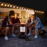 48x48x119cm Black 3-layer Oval Cylinder Smoker Iron Charcoal Grill - Image 5