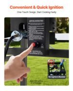 18QTx2 Outdoor Propane Deep Fryer Commercial Cooker Cart With Wheel Two Tank - Image 7
