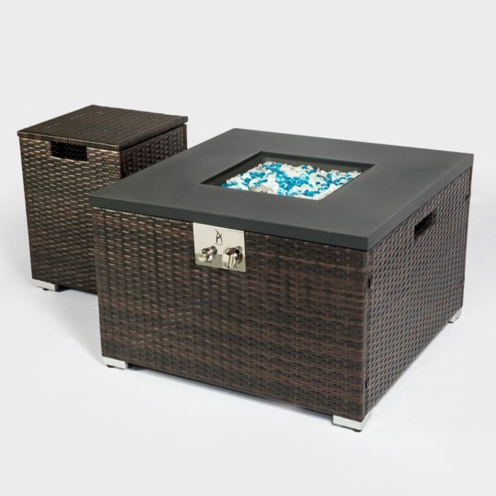 Rattan Propane Tank Cover Gas Bottle Cover Outdoor Wicker Gas Cylinder Cover - Image 1