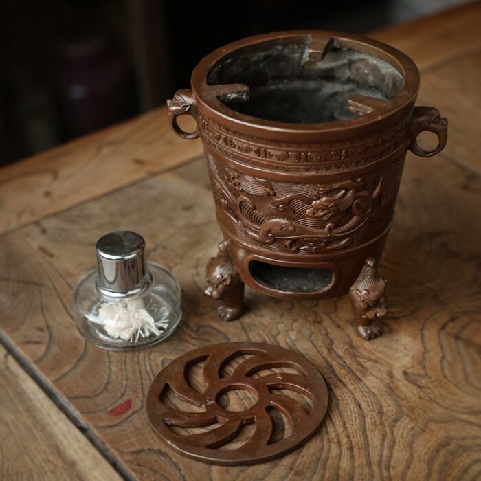 Pure Copper Charcoal Stove Small Size Boiling Tea Stove - Image 3