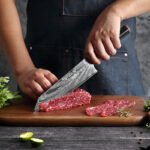 Damascus Steel Knife Chef's Knife Set Knife - Image 4
