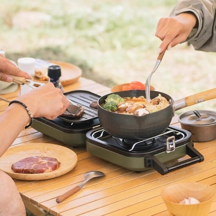 Double-fire Folding Gas Stove Picnic Cooker - Image 7