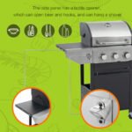 Propane Grill 3 Burner Barbecue Grill Stainless Steel Gas Grill With Side Burner, 37,000 BTU Outdoor Cooking, Patio, Garden Barbecue Grill, Black And Silver - Image 4