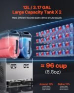 12Lx2 Tank Commercial Slushy Machine Margarita Smoothie Drink Maker - Image 7