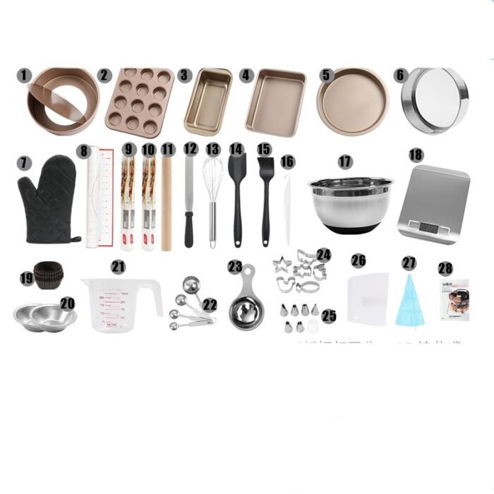 Baking Tools Oven Cake Mold Pan Full Set Pizza Plate - Image 8