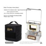 Camping Glass Lamp Mini Stove Tea-boiling - Image 2