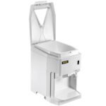 VEVOR Ice Shaver Machine Electric, Snow Cone Machine Commercial 265 LBS H, Shaved Ice Machine W Ice Hopper Lid, 250W Ice Crusher W Drain Pipe Tabletop Shaved Ice Maker W Adjustable Fineness White - Image 3