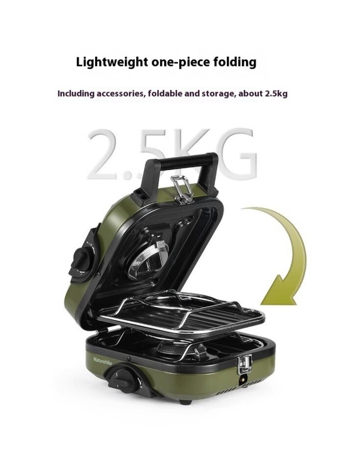 Double-fire Folding Gas Stove Picnic Cooker - Image 8