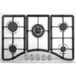 Gas Cooktop 30 Inch, Max 12250BTU 5 Burners Built-in Stainless Steel Gas Stove Top, LPG NG Convertible Dual Fuel Natural Gas Hob With Thermocouple Protection - Image 2