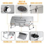Desktop Gas Barbecue Grill With 3 Burners - Image 3