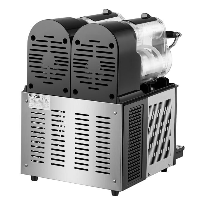 Commercial Slushy Machine, 3LX2 Tank Slush Drink Maker, Drink Machine With Temperature Preservation, Stainless Steel Home Slush Drink Machine With Automatic Clean, Black - Image 5
