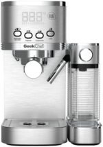 Geek Chef Espresso And Cappuccino Machine With Automatic Milk Frother,20Bar Espresso Maker For Home, For Cappuccino Or Latte,with ESE POD Filter, Stainless Steel, Gift For Coffee Lover Ban On Amazon - Image 5