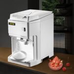 VEVOR Ice Shaver Machine Electric, Snow Cone Machine Commercial 265 LBS H, Shaved Ice Machine W Ice Hopper Lid, 250W Ice Crusher W Drain Pipe Tabletop Shaved Ice Maker W Adjustable Fineness White - Image 8