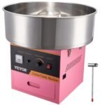 VEVOR Electric Cotton Candy Machine, 1000W Candy Floss Maker, Commercial Cotton Candy Machine With Stainless Steel Bowl, Sugar Scoop, And Drawer, Perfect For Home Kids Birthday, Family Party Pink - Image 3