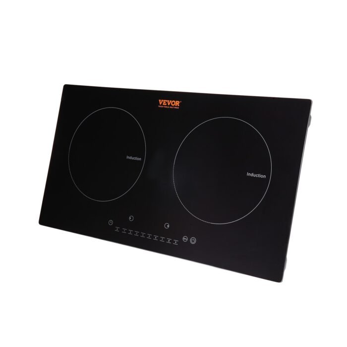 Electric Cooktop, 2 Burners, 24 Induction Stove Top, Built-in Magnetic Cooktop 1800W, 9 Heating Level Multifunctional Burner, LED Touch Screen W Child Lock  Over-Temperature Protection - Image 10