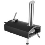 VEVOR 12Outdoor Pizza Oven Portable Wood Pellet Pizza Oven Camping W Rotation - Image 4