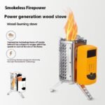 Thermal Power Generation Firewood Stove Outdoor Camping Small Barbecue Stove Rechargeable Portable - Image 5