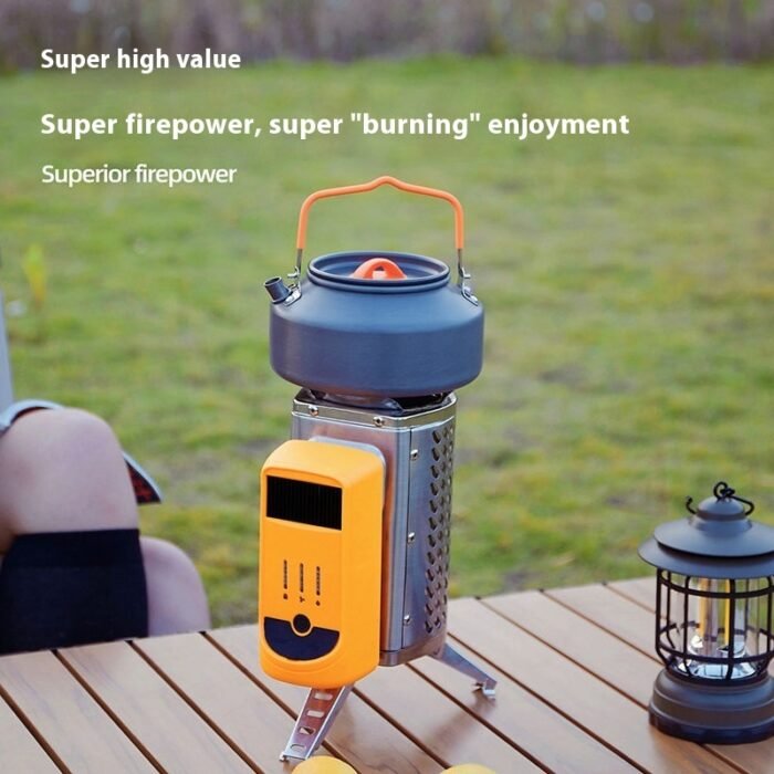 Thermal Power Generation Firewood Stove Outdoor Camping Small Barbecue Stove Rechargeable Portable - Image 2