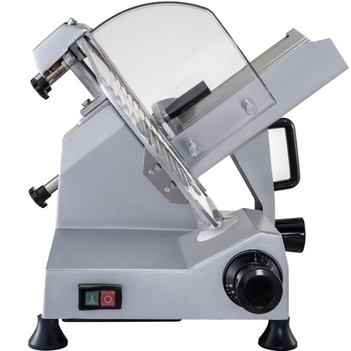 VEVOR Commercial Meat Slicer, 320W Electric Deli Food Slicer, 12 Inch Carbon Steel Blade Electric Food Slicer, 350-400RPM Meat Slicer, 0-0.6 Inch Adjustable Thickness For Meat, Cheese, Veggies, Ham - Image 3