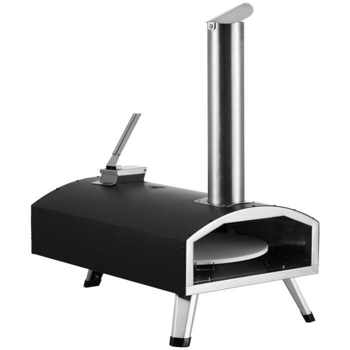 VEVOR 12Outdoor Pizza Oven Portable Wood Pellet Pizza Oven Camping W Rotation - Image 2
