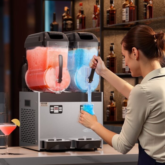 12Lx2 Tank Commercial Slushy Machine Margarita Smoothie Drink Maker - Image 9