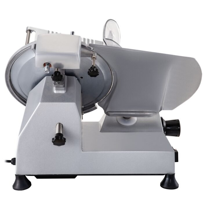 VEVOR Commercial Meat Slicer, 320W Electric Deli Food Slicer, 12 Inch Carbon Steel Blade Electric Food Slicer, 350-400RPM Meat Slicer, 0-0.6 Inch Adjustable Thickness For Meat, Cheese, Veggies, Ham - Image 2
