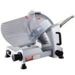 VEVOR Commercial Meat Slicer, 320W Electric Deli Food Slicer, 12 Inch Carbon Steel Blade Electric Food Slicer, 350-400RPM Meat Slicer, 0-0.6 Inch Adjustable Thickness For Meat, Cheese, Veggies, Ham - Image 4