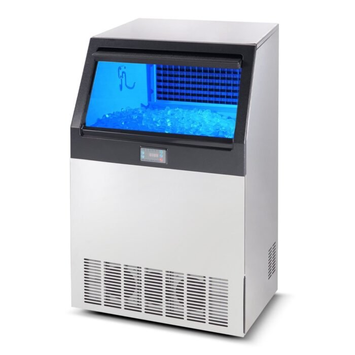 VEVOR Commercial Ice Maker, 265lbs 24H, Ice Maker Machine, 126 Ice Cubes In 12-15 Minutes, Freestanding Cabinet Ice Maker With 88lbs Storage Capacity LED Digital Display, For Home Office Restaurant - Image 6
