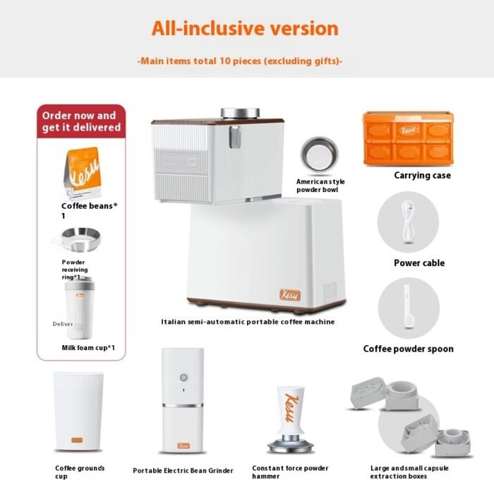 Kesu Italian Semi-automatic Small Concentrated American Portable Coffee Machine - Image 4