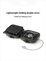 Double-fire Folding Gas Stove Picnic Cooker - Image 10