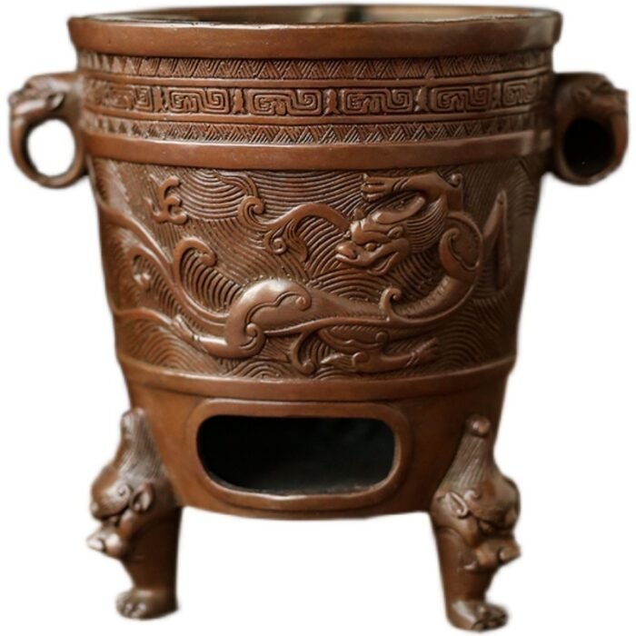Pure Copper Charcoal Stove Small Size Boiling Tea Stove - Image 5