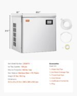 Commercial Ice Maker Machine 360 Lbs Day Self-Cleaning Ice Machine - Head Only - Image 5