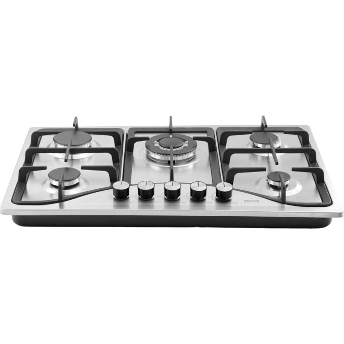 Gas Cooktop 30 Inch, Max 12250BTU 5 Burners Built-in Stainless Steel Gas Stove Top, LPG NG Convertible Dual Fuel Natural Gas Hob With Thermocouple Protection - Image 9