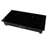 Electric Cooktop, 2 Burners, 12 Induction Stove Top, Built-in Magnetic Cooktop 1800W, 9 Heating Level Multifunctional Burner, LED Touch Screen W Child Lock  Over-Temperature Protection - Image 2
