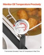 16QTx2 Outdoor Propane Deep Fryer Commercial Free Standing Cooker Two Tank - Image 5