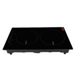 Electric Cooktop, 2 Burners, 12 Induction Stove Top, Built-in Magnetic Cooktop 1800W, 9 Heating Level Multifunctional Burner, LED Touch Screen W Child Lock  Over-Temperature Protection