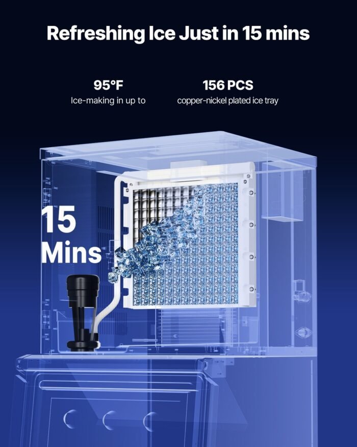 Commercial Ice Maker Machine 360 Lbs Day Self-Cleaning Ice Machine - Head Only - Image 4